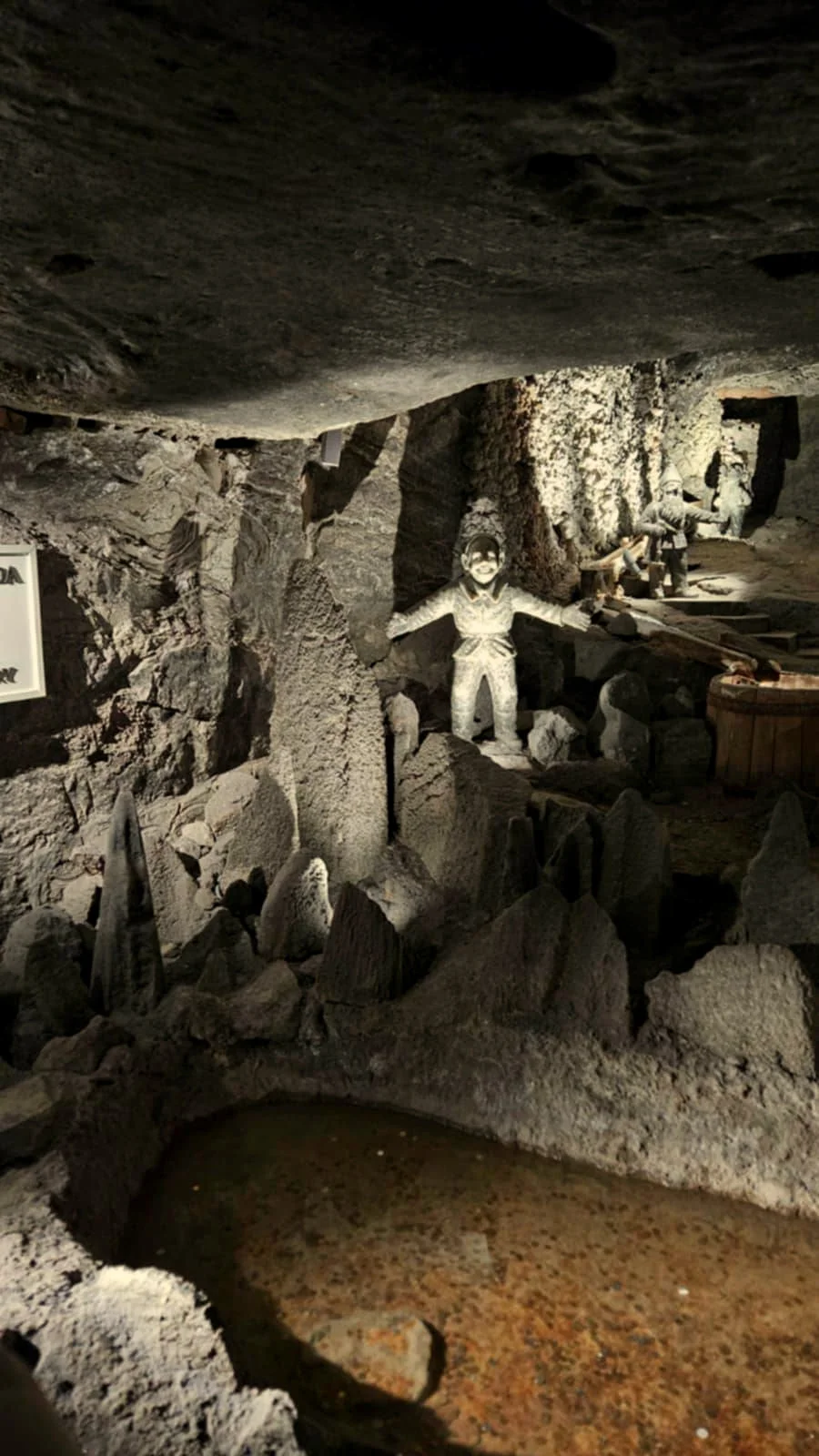 Gangen en standbeelden Wieliczka